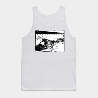 Helicopter Sketch Tank Top